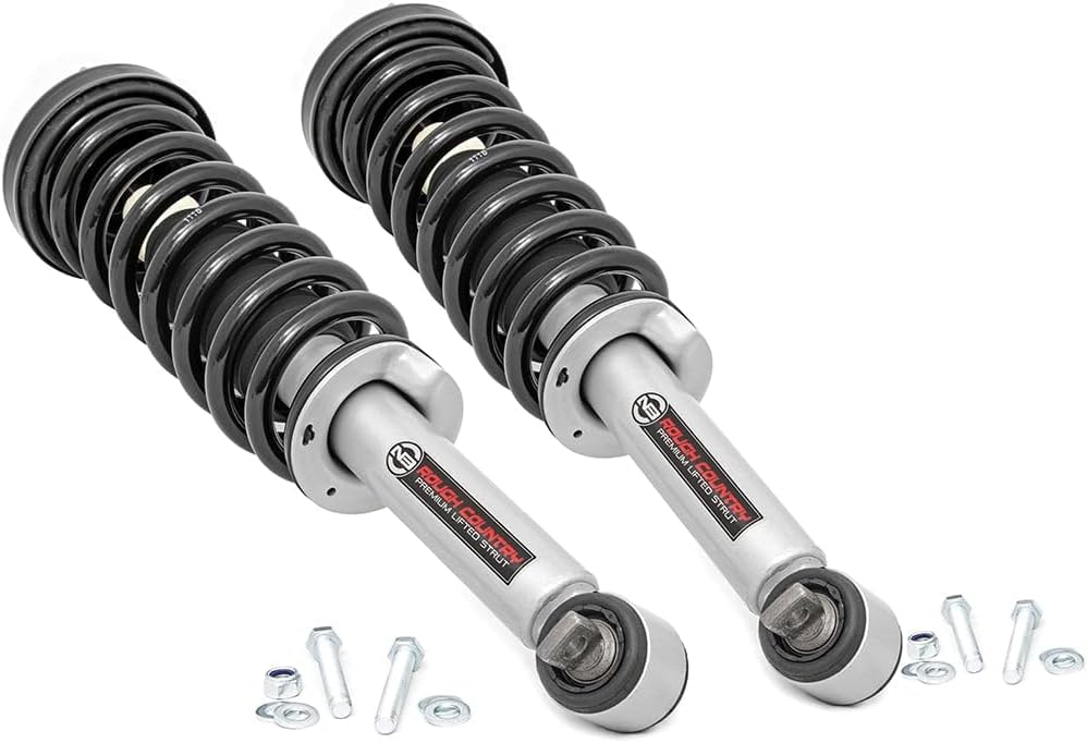 Rough Country 2" N3 Loaded Leveling Struts for 2014-2024 F150 2WD - 501074