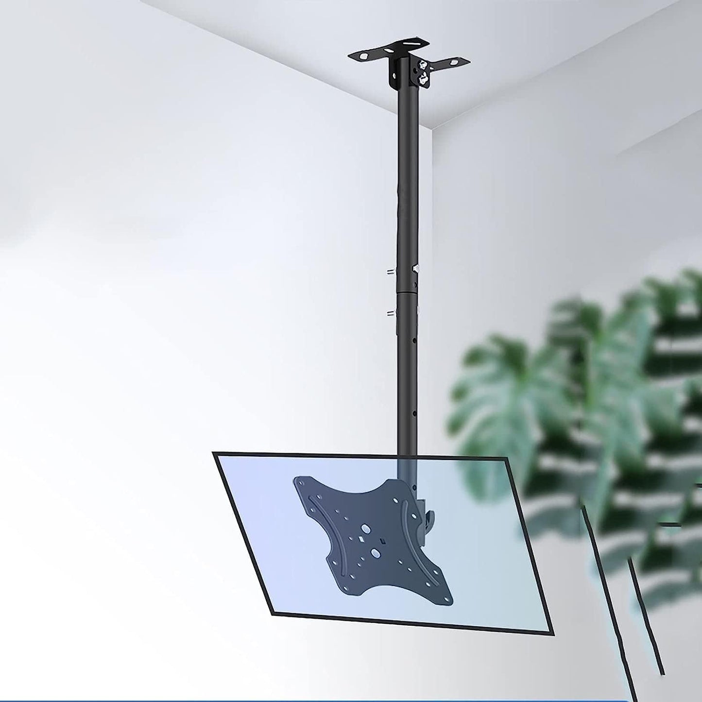 Ceiling TV Mount Bracket for 14 32 Inch Flat and Curved TVs Height Adjustable Hanging TV Mount Stand Holds Up to 40kg