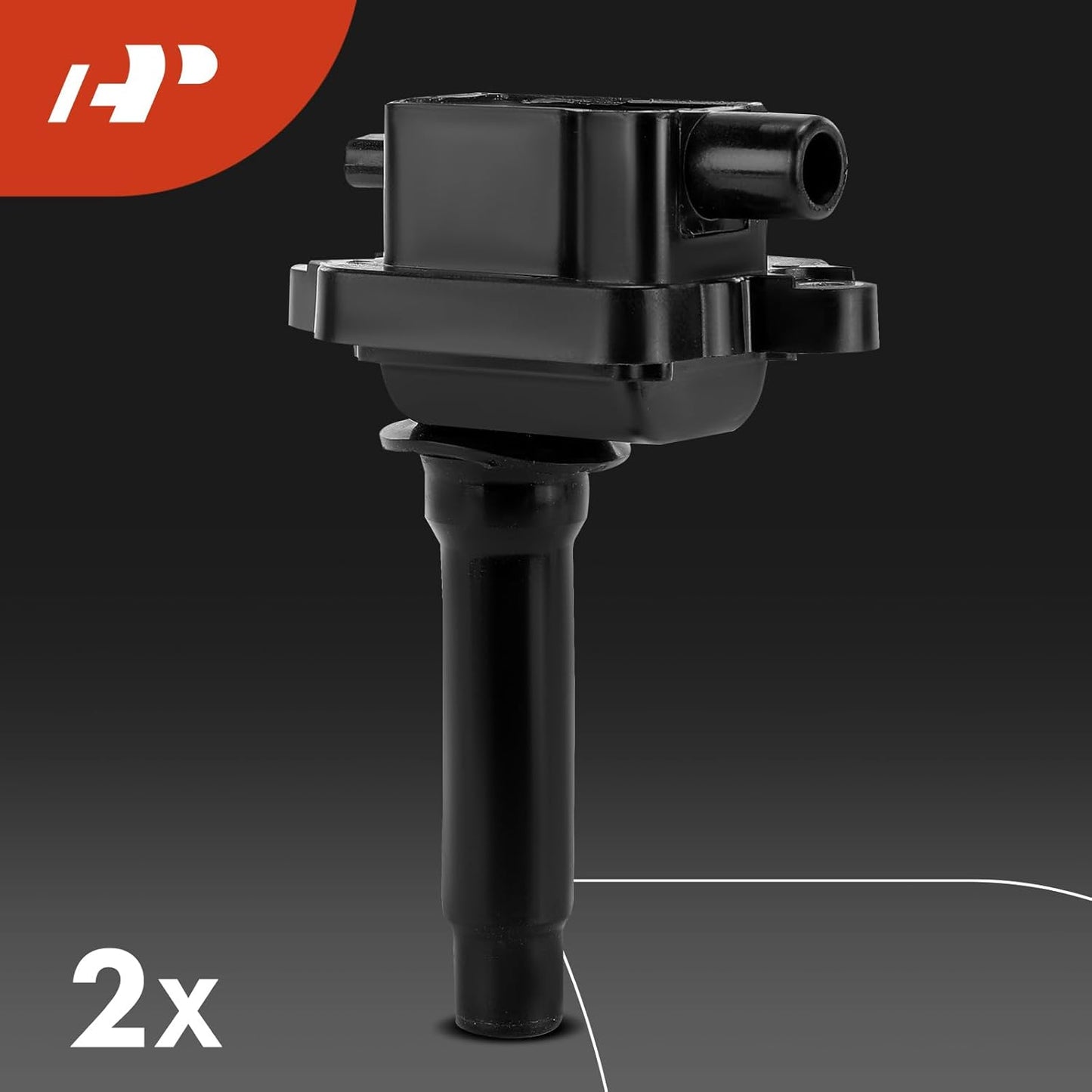 A-Premium 2x Ignition Coil Pack and 4x Iridium Spark Plugs Compatible with Kia Sephia 1998-2001, Spectra 2000-2004, 1.8L