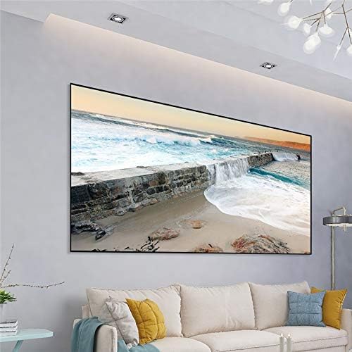 100 Inch 60/84 /120/130 Inch 16:9 Projector Screen High Brightness Reflective Fabric Cloth Screen(120 inch)