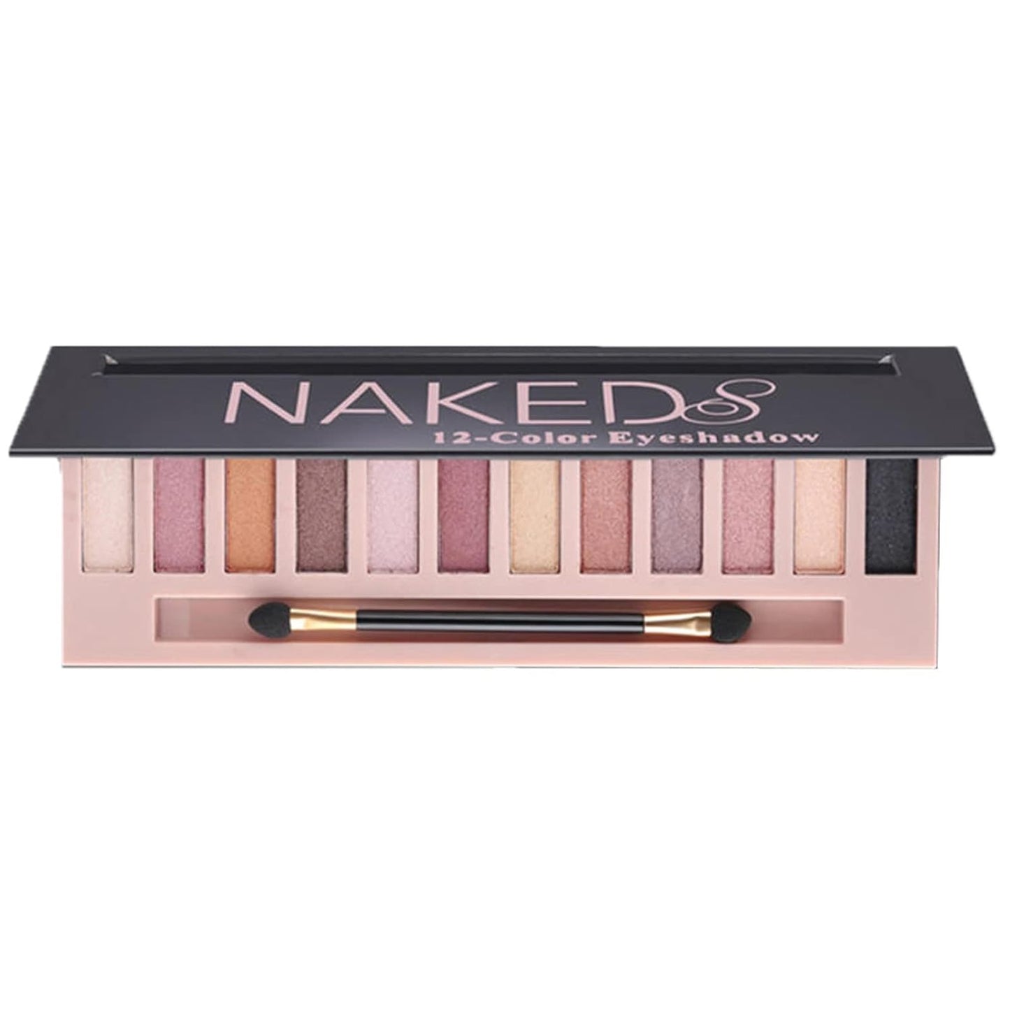 2 Pack 12 Colors Makeup Nude Colors Eyeshadow Palette Natural Nude Matte Shimmer Glitter Pigment Eye Shadow Pallete Set Waterproof Smokey Professional Beauty Makeup Kit (2 PCS)