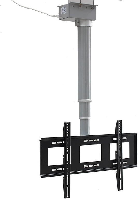 Universal TV Stand, Height Adjustable TV Stand and Wall Mount Motorized Tv Mount - Motorized Ceiling TV Mount, with Remote Control, Fits 26-70 Inch Low Profile TVs,50cm