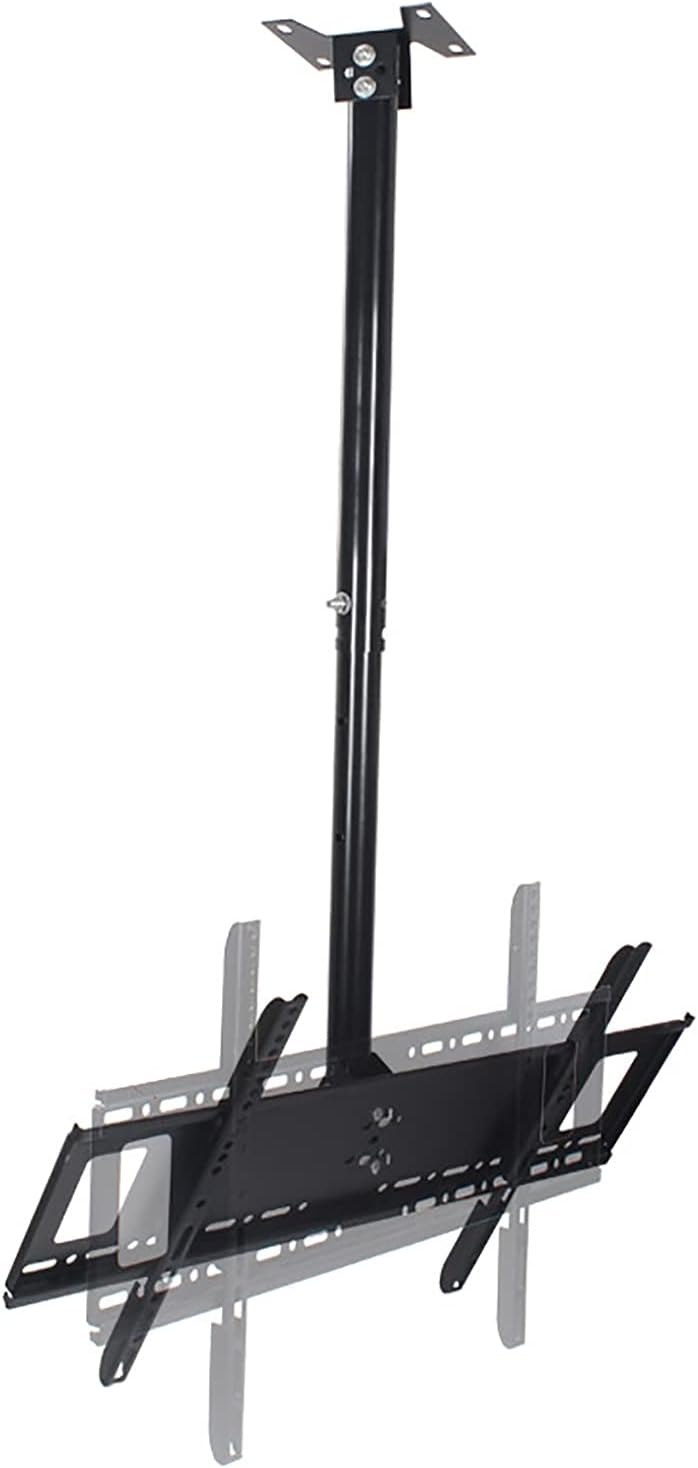 tv Wall Mount Adjustable Height TV Ceiling Mount Bracket, Holds Up to 35kg Screens, Fits 37-65 Inch TVs, Black