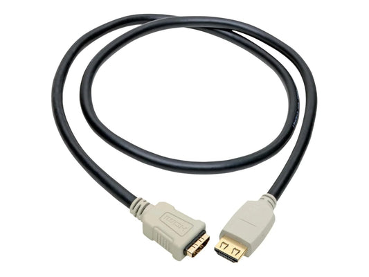 Tripp Lite Eaton Series P569-003-2B-MF High-Speed HDMI 2.0b Extension Cable 3 ft, 4K 60Hz HDR 18Gbps, M/F Gold-Plated, 4:4:4 ARC Ethernet, Cloud Care Pre-Configured Bundle Eligible (50 Pack)