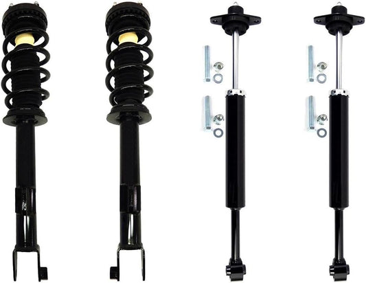 Struts and Shocks Complete Assembly - Front Rear Shock Absorber Suspension Strut and Coil Spring Assembly Pair Set for Dodge Challenger 6.1L 2009 2010 - Brhaspatip,4PCS