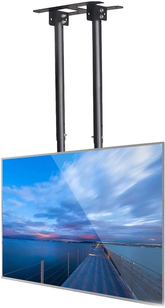 Adjustable TV Mount Bracket,Ceiling TV Mount,2 Post Single Sn TV Mount,Tilt TV Mount for 55-120 Inch TVs,Ceiling Mount, Max 900x600mm