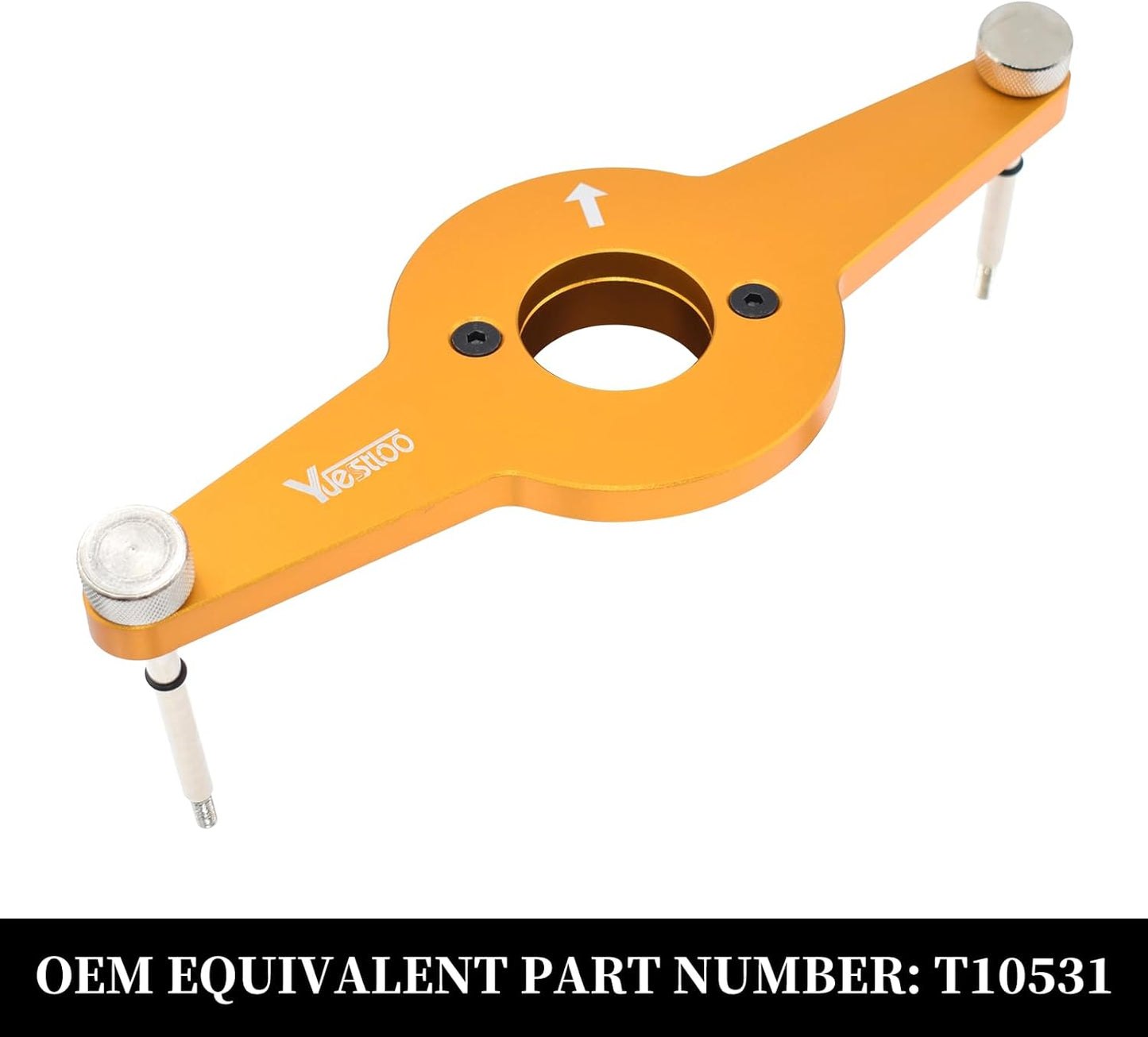 8pcs Vibration Damper Holding Tool Crankshaft Pulley Removal Shock Absorber, Compatible with Audi, Seat, Skoda, VW 1.8/2.0 4V TFSI EA888 Gen 1/2/3, Replace T10531, With Carrying Case & Glove