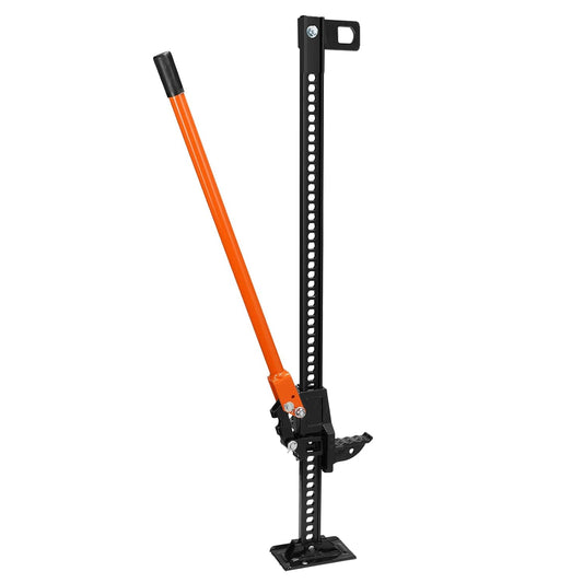 VEVOR Farm Jack 48 inch Utility High Lift Jack, 7000 lbs Capacity Ratcheting Off Road Jeep Jack, Heavy-Duty Farm Jack for Tractor, Truck, SUV, Bumper Lift, Orange