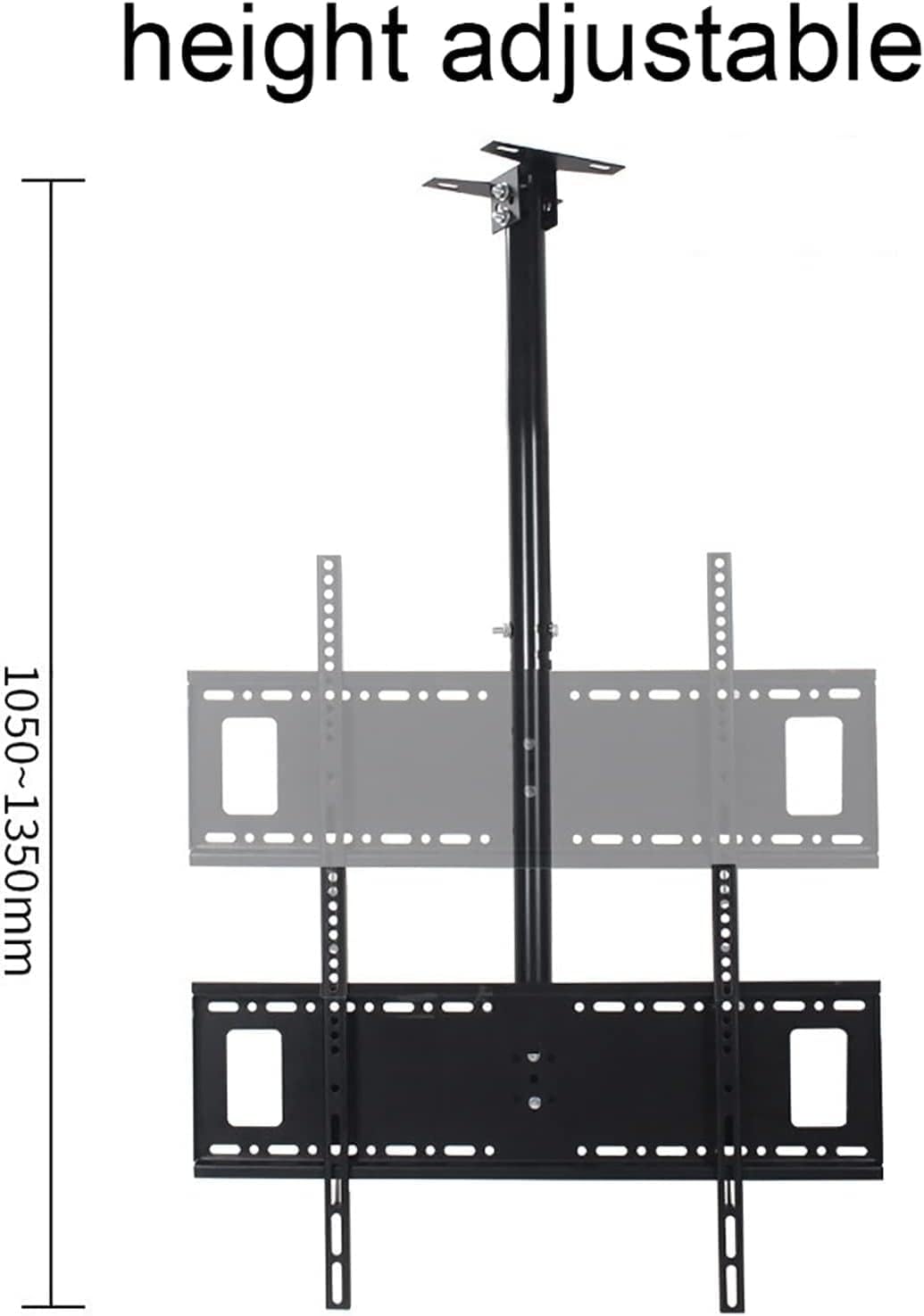 TV Stand TV Unit, Ceiling TV Mount, Adjustable Height Telescoping Tilt and Swivel, TV Pole Holds Up to 82lbs/37.5kg, Max VESA 600x400mm TV Mount TV Stand