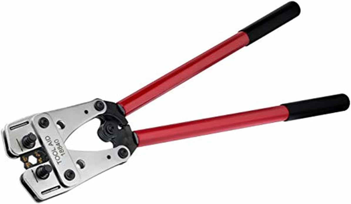 SG Tool Aid SGT18840 Terminal Crimper with Rotating Die Set for 8-4/0 AWG Uninsulated Terminals