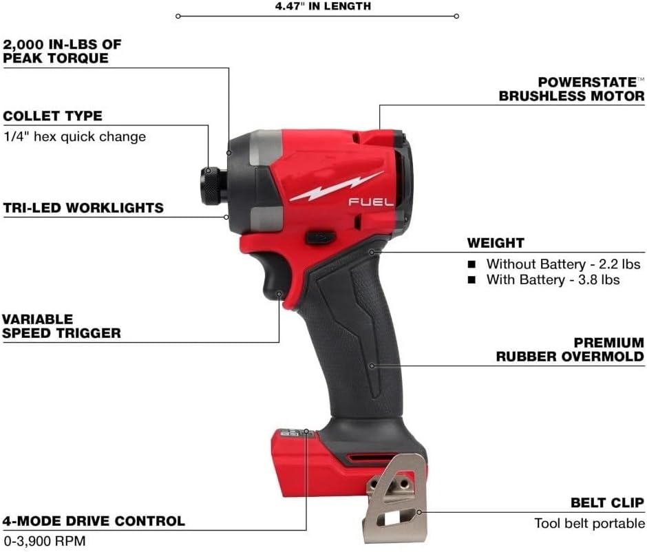 7 Tool 3697-27 for Milwaukee M18 FUEL Cordless Combo Kit 2904-20 Hammer Drill/Driver 2953-20 1/4" Hex Impact Driver 2821-20 Recip Saw 2730-20 Circular Saw 2880-20 Grinder Paddle 2962-20 Impact Wrench