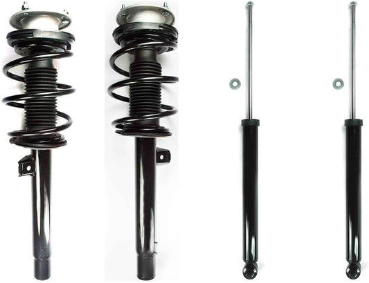 Struts and Shocks Complete Assembly - 4Pcs Front and Rear Left Right Shocks & Strut and Coil Spring Assembly YCQTaoBao Compatible with BMW 323i Compatible with BMW 328i 1999