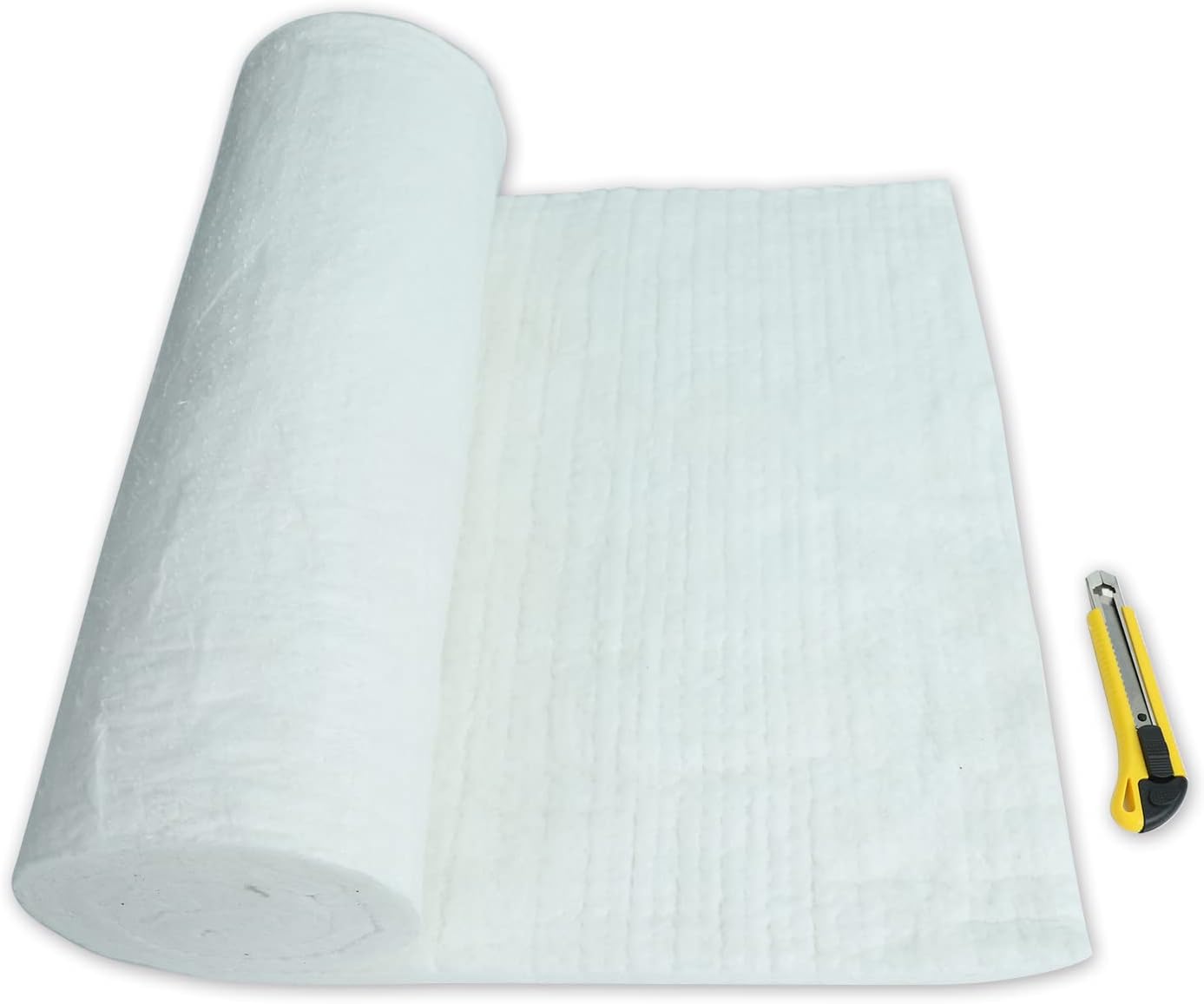 1"x24"x96",2400F Ceramic Fiber Fireproof Insulation Blanket, Applicable to Furnace, forging, kiln and Stove