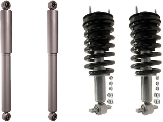 Struts and Shocks Complete Assembly - Front & Rear Complete Struts & Shock Absorber 4PCS for GMC Yukon XL 1500 5.3L 2007 2008 2009 2010, for GMC Yukon XL 1500 6.2L 2007 2008 2009 2010