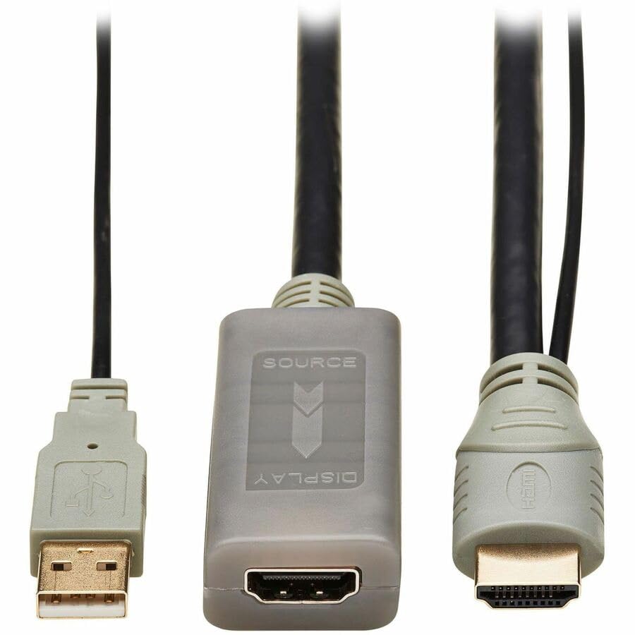 Tripp Lite P569-020-MF-ACT 20ft Active HDMI Extension Cable USB Powered 4K 60Hz HDR Male to Female ARC EDID HDCP2.2 28AWG Plug & Play, Cloud Care Pre-Configured Bundle Eligible (10 Pack)