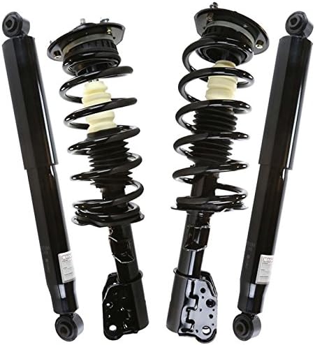 AutoShack Front Complete Strut & Coil Spring Assembly with Rear Shock Absorbers Set for Chevrolet Equinox 2006 Pontiac Torrent | Full-vehicle Suspension System Replacement Kit CST0283-KS21260