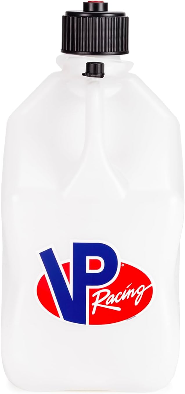VP Racing 5.5 Gallon Motorsport Container White and Deluxe Hose (3 Pack)