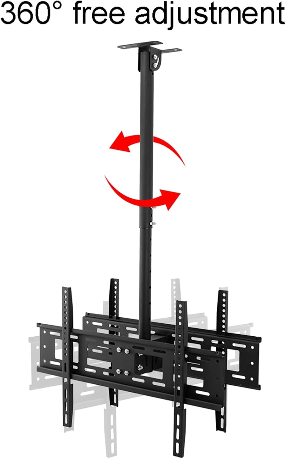 Table Top TV Stand,Double Sided Ceiling TV Mount Bracket, Telescoping Adjustable Height Pole, TV Wall Mount Bracket Fits 40-70 Inch Flat Sn TVs (to 12m)