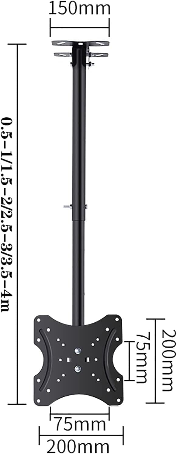 Ceiling TV Mount Bracket for 14 32 Inch Flat and Curved TVs Height Adjustable Hanging TV Mount Stand Holds Up to 40kg
