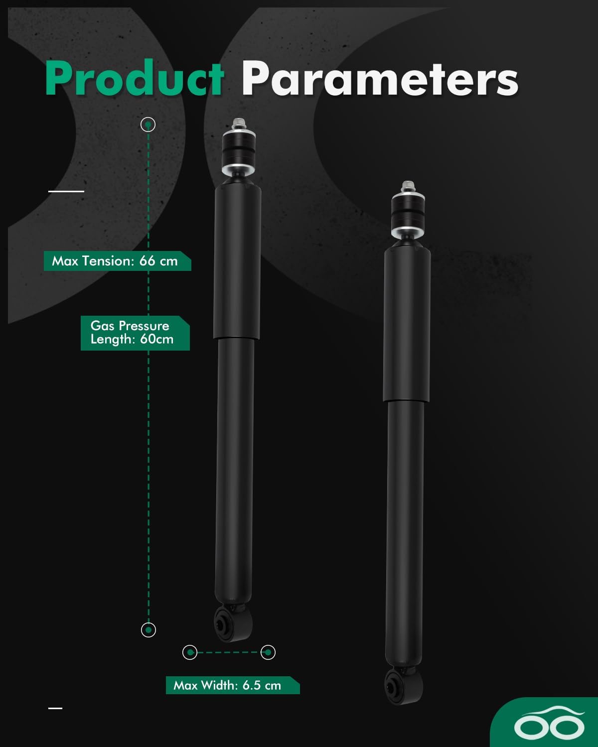 SCITOO Shock Absorbers, Gas Rear Struts Shock Absorber Fit for 2006 2007 2008 2009 2010 Honda Civic 348023 5609 Set of 2