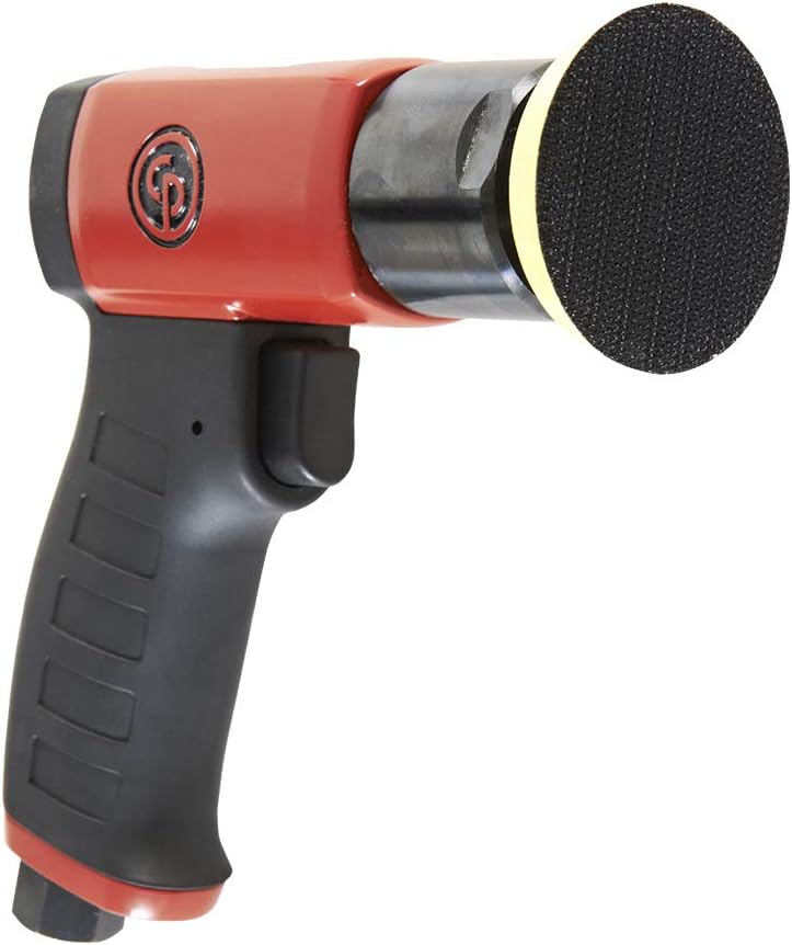 Chicago Pneumatic CP7201-3 Inch (75 mm) Air Polisher, Pistol Handle, Hook & Loop - 2,500 RPM