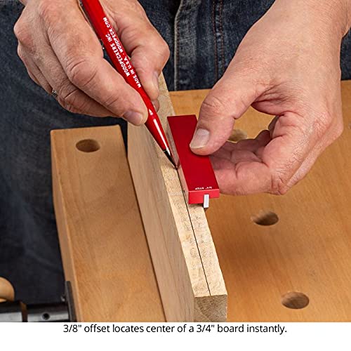 Woodpeckers Delve Square, 10-in-1 Woodworking Layout Tool, 6 Inch, Stainless Steel, Feature Packed Carpenter Square