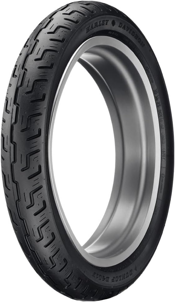 100/90-19 (57H) Dunlop D401 Front Motorcycle Tire Black Wall for Harley-Davidson Dyna Street Bob FXDB 2006-2016