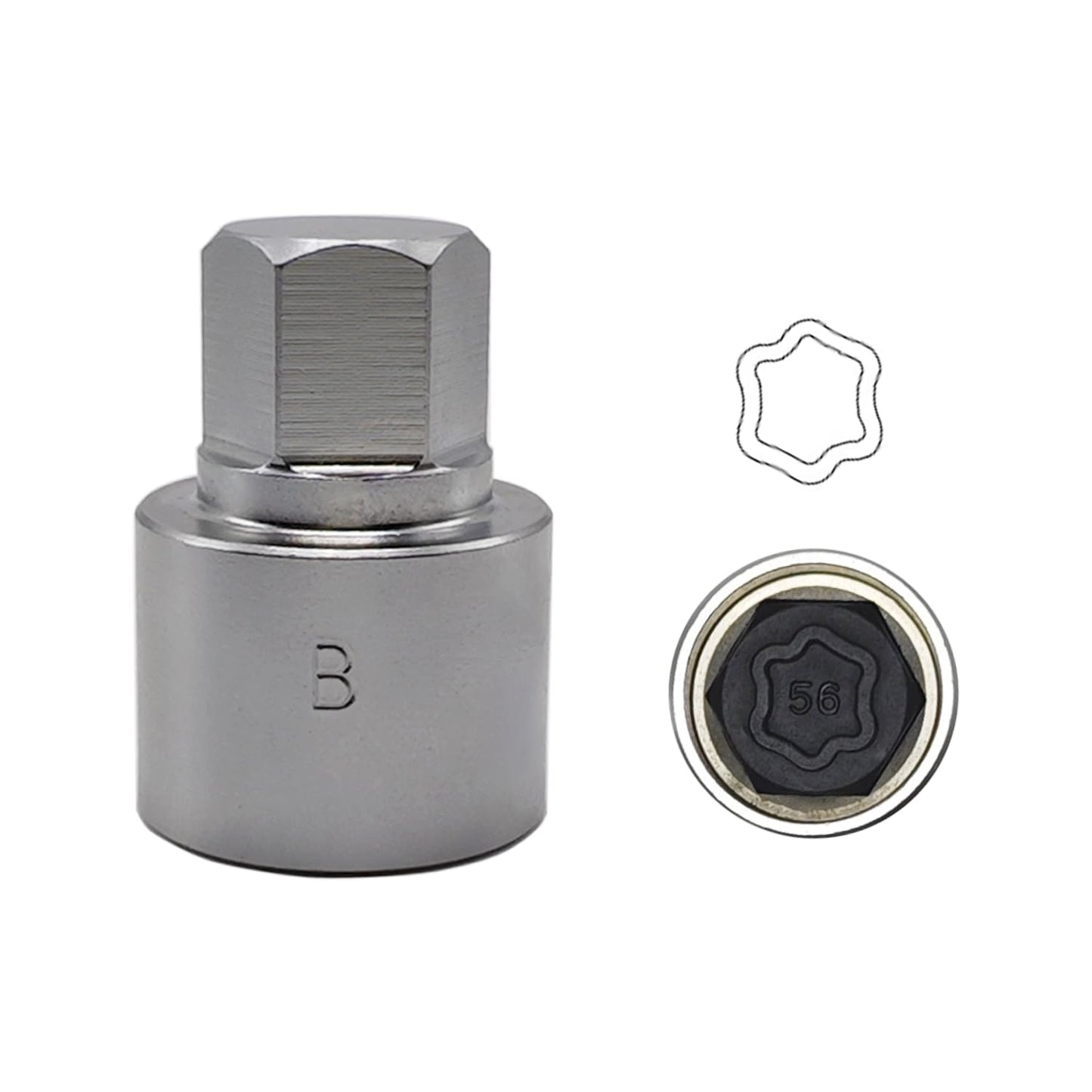 22PCS Wheel Locking Nut Key Kit Compatible with BMW Series, Wheel Lock Nut Socket Adapter Set, Anti-Theft Lug Removal Tool, Anti-Theft Screw Remover Hand Repair Tool
