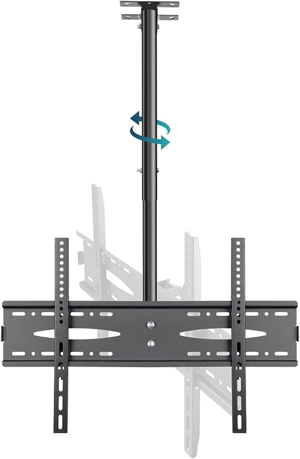 Ceiling TV Mount for 40 65 Inch LED Screens Adjustable 35° Swivel Tilt Down Supports Up to 110 lbs Heavy Duty Rotating TV Bracket for Home Theater.