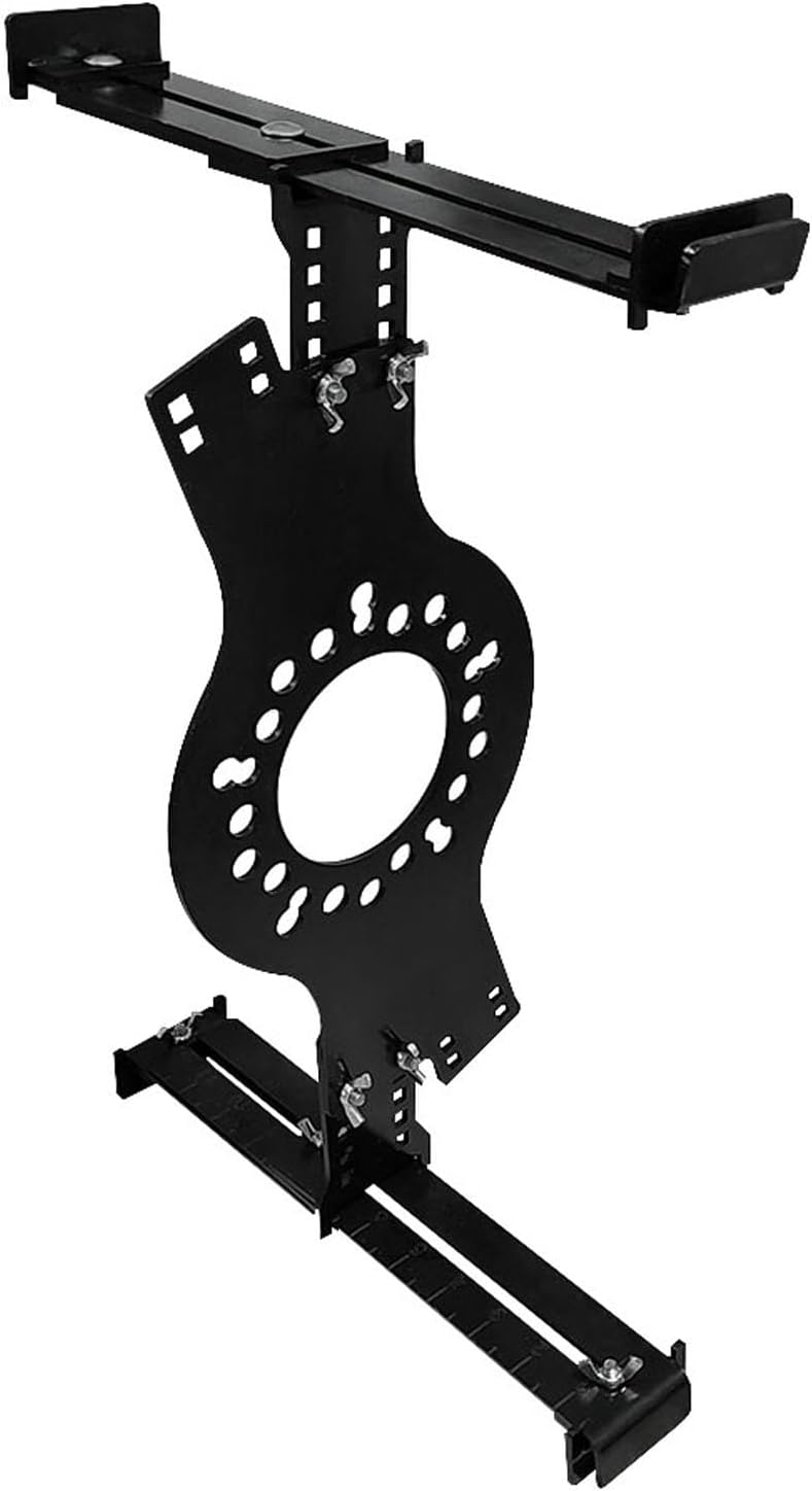 Wheel Fitment Simulator Tool, 14"-22" Tire Rim Size Measuring Mockup Offset Tool, Wheel Offset Measuring Tool, 5 Lug Metric