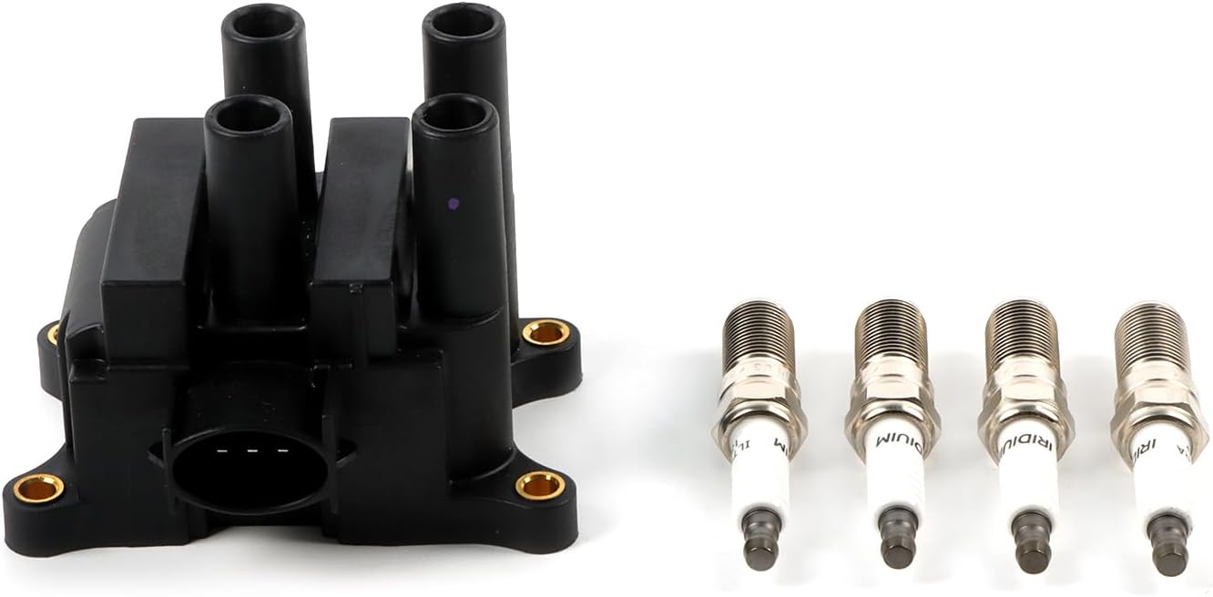 UF541 Ignition Coil Pack and Spark Plugs 90813 Replacement for 2006-2007 Mazda 5 Ignition Coil Set Of 4