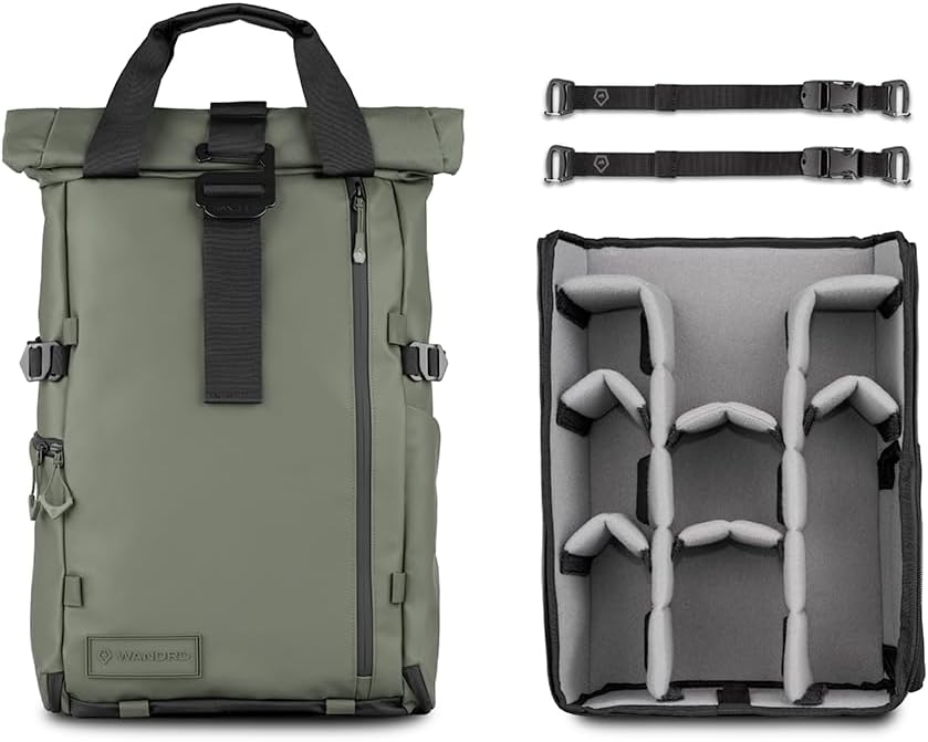 WANDRD All New PRVKE 21L V4: Camera Backpack and Photography Bundle - Weatherproof Travel and Photography Backpack, Bundle Includes 21L Bag, Camera Cube, Waist Straps, and Accessory Straps