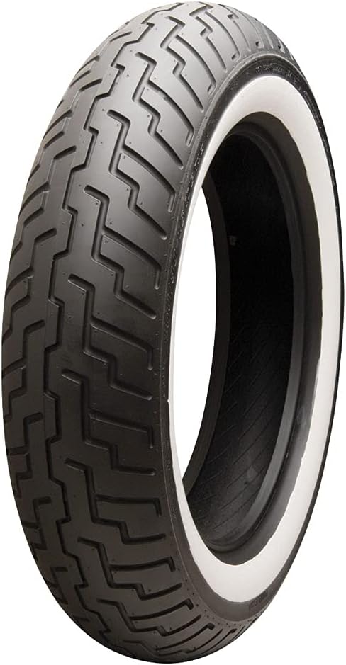 140/80-17 (69H) Dunlop D404 Front Motorcycle Tire Wide White Wall for Honda VTX1300S 2003-2007