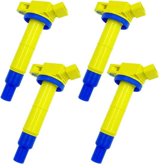 4PCS ARKAUTO HIGH PERFORMANCE IGNITION COILS 9091902244 9091902243 9091902266 9008019023 UF333 FOR TOYOTA Corolla Camry Highlander Matrix RAV4 Solara Scion tC xB Lexus ES240 HS250H 2.0 2.4 L4 1AZ 2AZ
