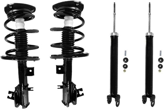 Struts and Shocks Complete Assembly - Front Rear Shock Absorber Suspension Strut and Coil Spring Assembly Pair Set for Nissan Maxima 3.5L FWD 2014 - Brhaspatip,4PCS