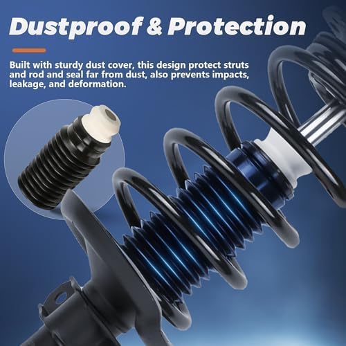 911533 189105 4PCS Front and Rear Complete Struts Coil Springs and Shock Absorbers Assembly Compatible for Chevrolet Suburban Tahoe Avalanche 2007-2013 /Compatible for GMC Yukon 2015-2016