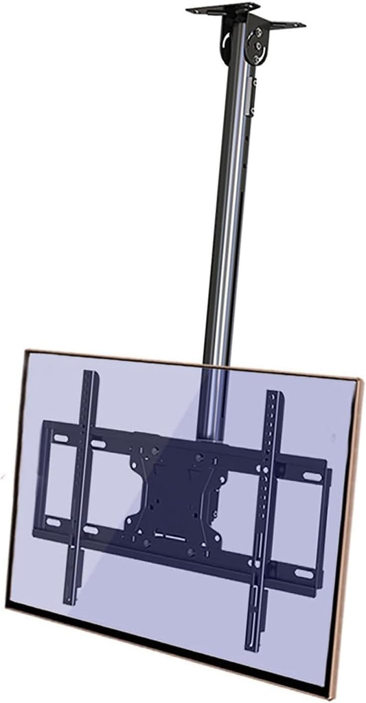 Adjustable Ceiling TV Mount Bracket - Ceiling Tv Mount for 32-65 Inch TVs, Full Motion Height Adjustable Swivel Tilting Bracket, for LCD TV and Monitors, Metal Expansion