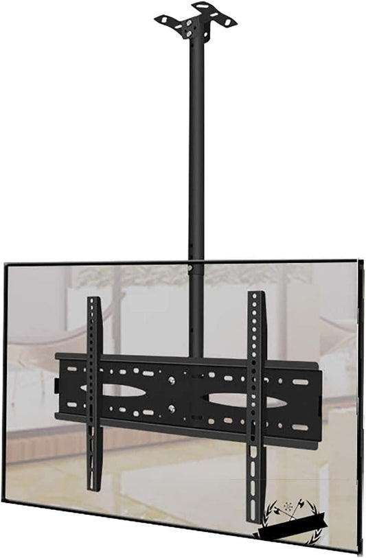 Adjustable Ceiling TV Mount Smooth Rotation & Tilt Extends for 32 72 Inch LED Screens Supports Up to 110 lbs Perfect for Home Theaters & Living Rooms
