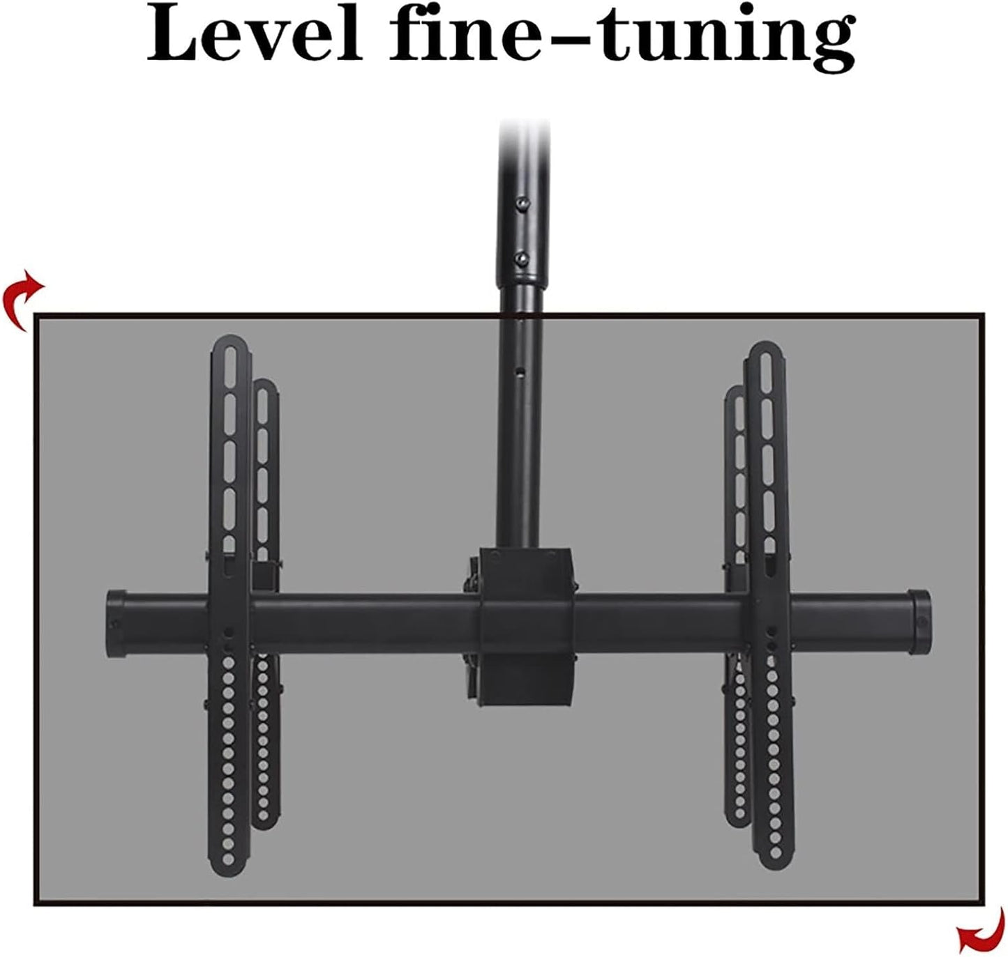 2 Sided Ceiling TV Mount Bracket, Telescopic Height, Hanging Full Motion TV Mount Bracket Fits Most 32-70 Inch LED 4K TVs