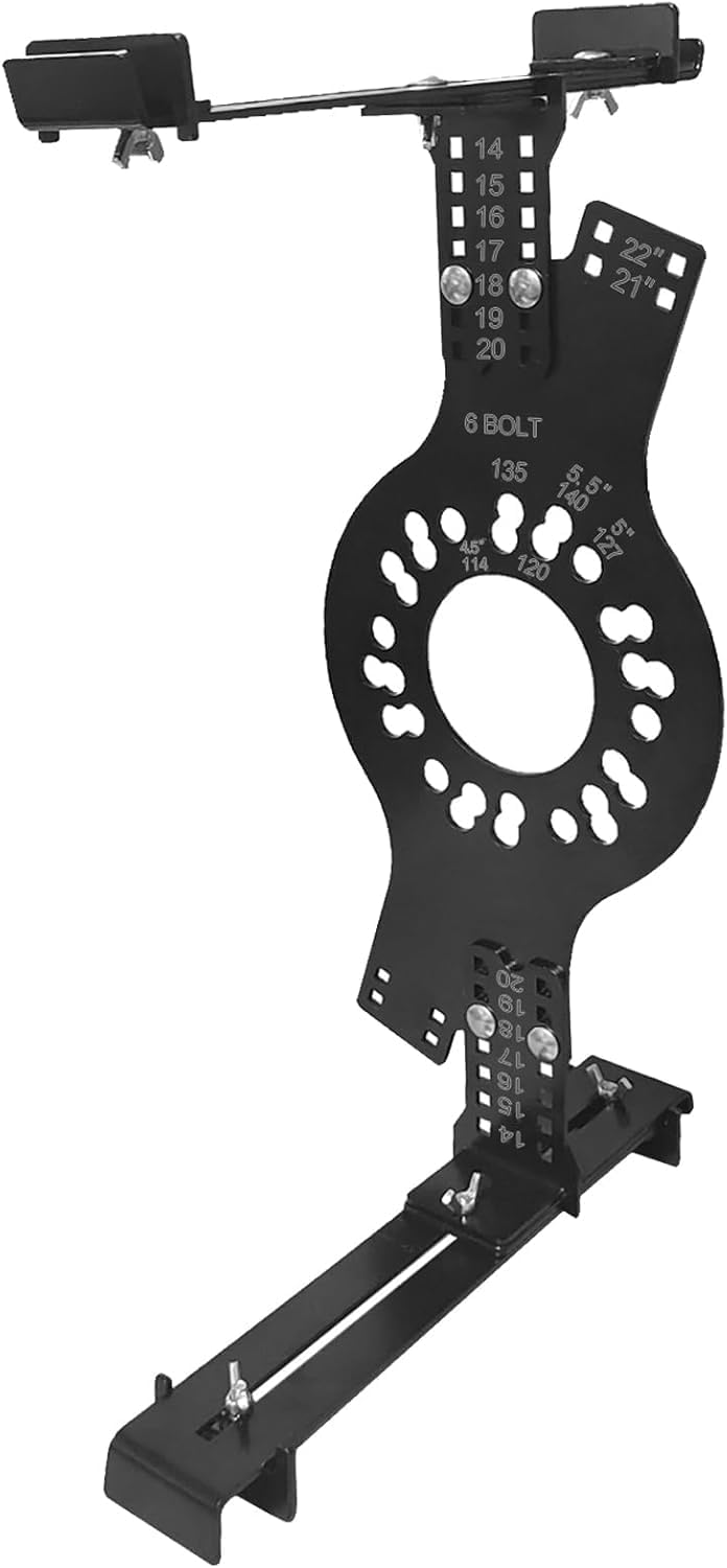 14"-22" Wheel Fitment Simulator Tool, Tire Size for Test Measuring Mockup, 5-Lug