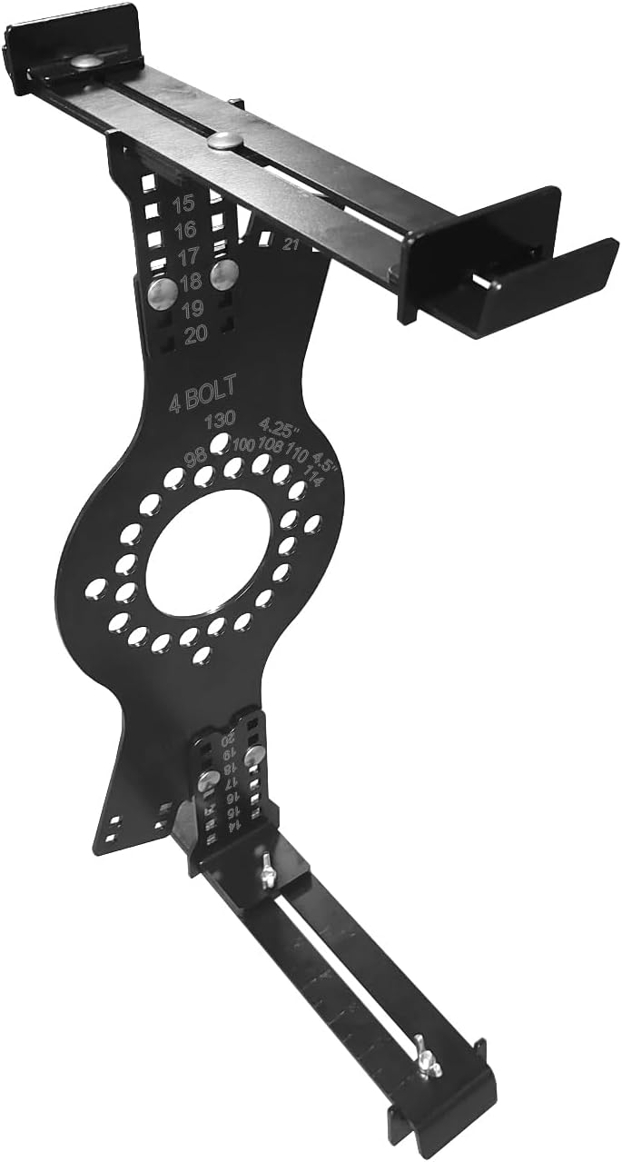 14"-22" Wheel Fitment Simulator Tool, Tire Size for Test Measuring Mockup, 5-Lug