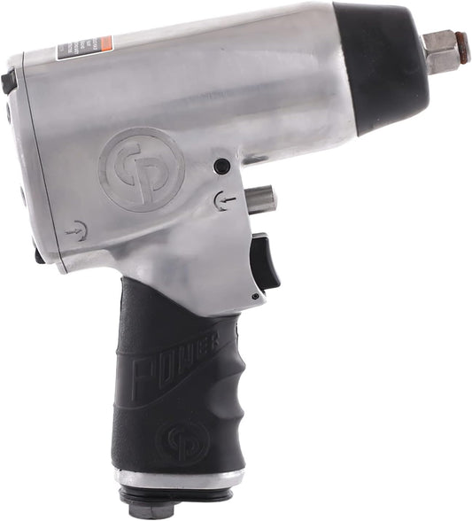 Chicago Pneumatic CP734H - 1/2 Inch Air Impact Wrench, Pistol Handle, Max Torque Reverse Output 425 ft. lbf / 576 Nm, 9,500 RPM, Pin Clutch, Industrial Tool, Automotive