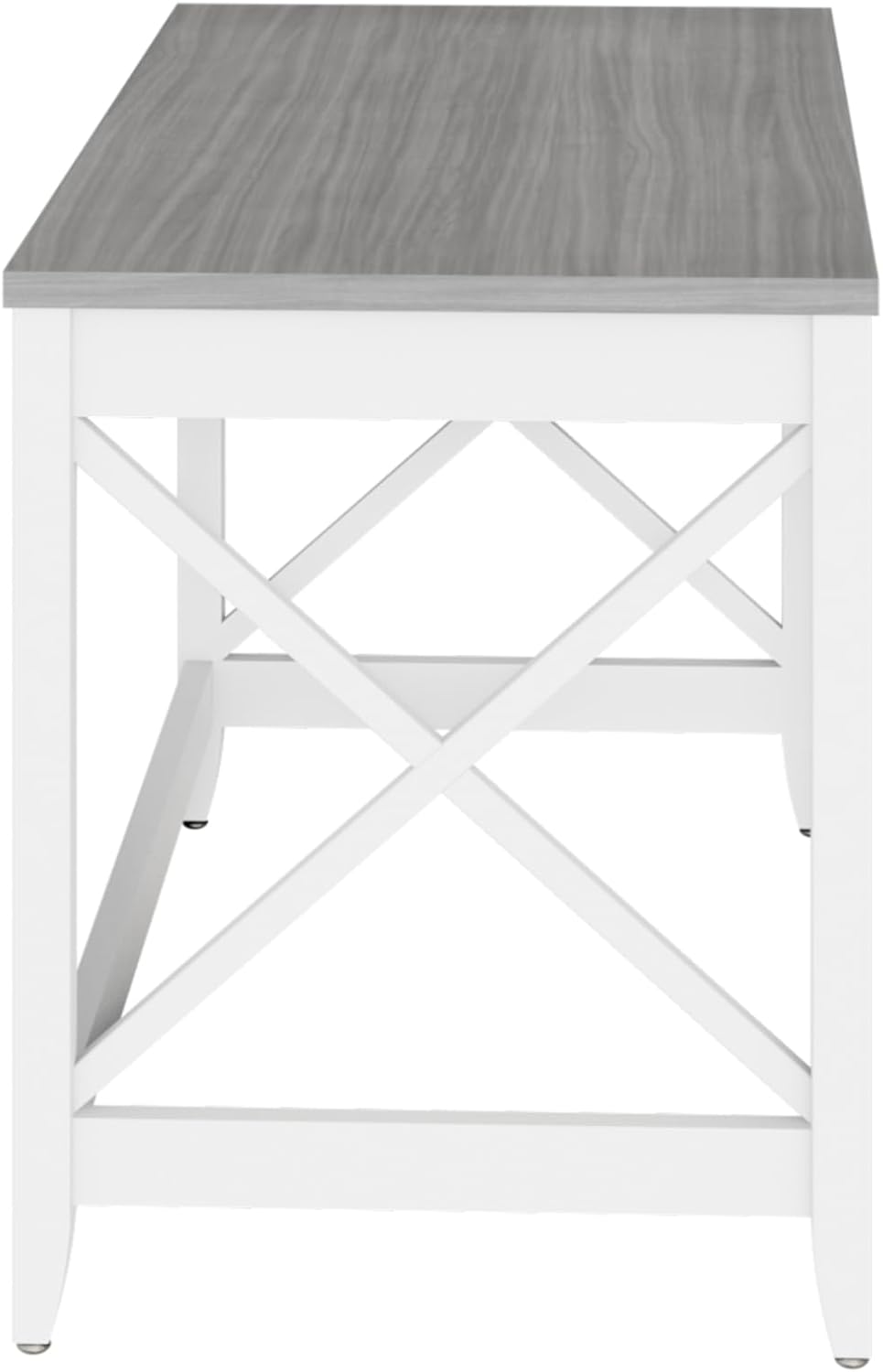 Workspace by Alera Farmhouse Writing Desk, 47.24" x 23.62" x 29.53", Gray