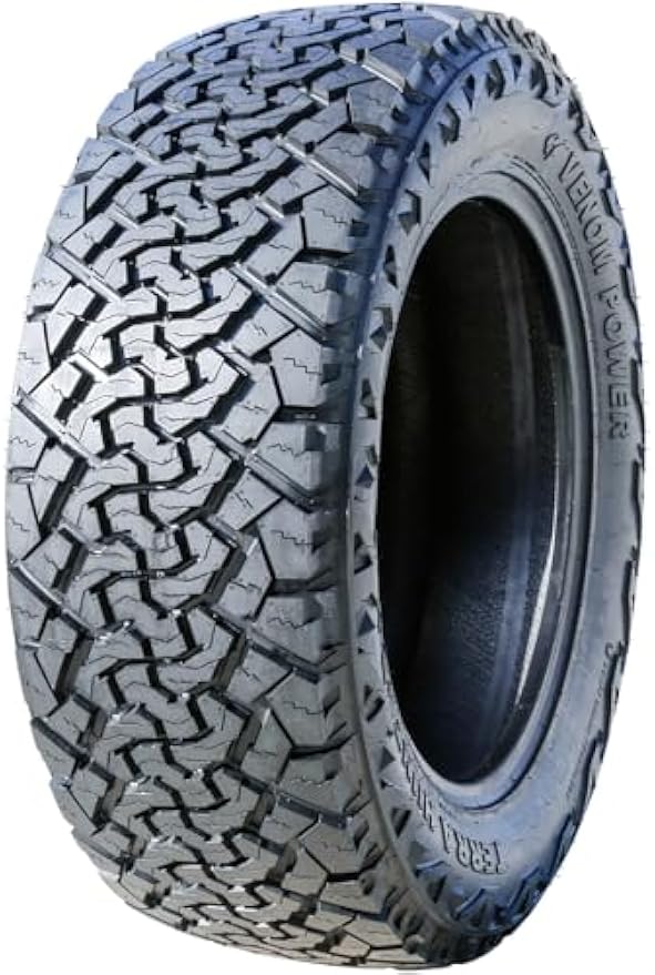 Set of 4 (FOUR) Venom Power Terra Hunter X/T XT All-Terrain Mud Light Truck Radial Tires-37X13.50R22LT 37X13.50X22 37X13.50-22 128Q Load Range F LRF 12-Ply BSW Black Side Wall