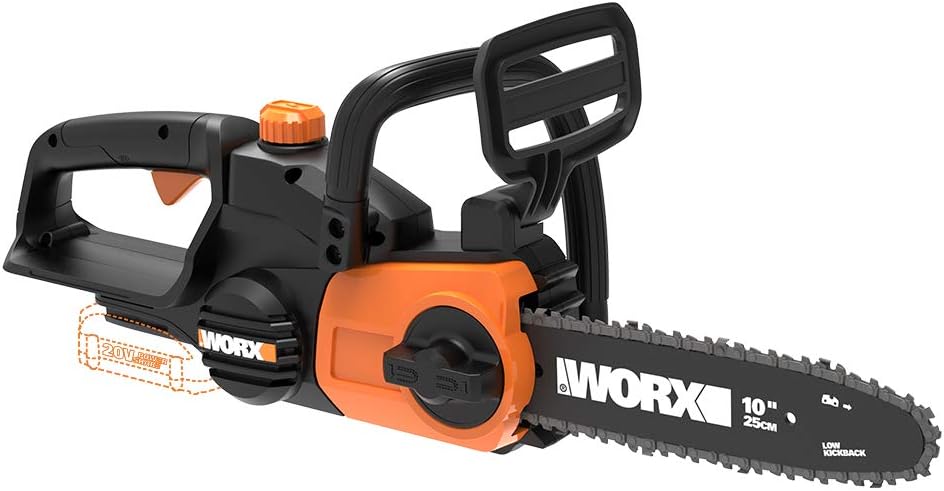 Worx WG322 20V Power Share 10" Cordless Chainsaw with Auto-Tension