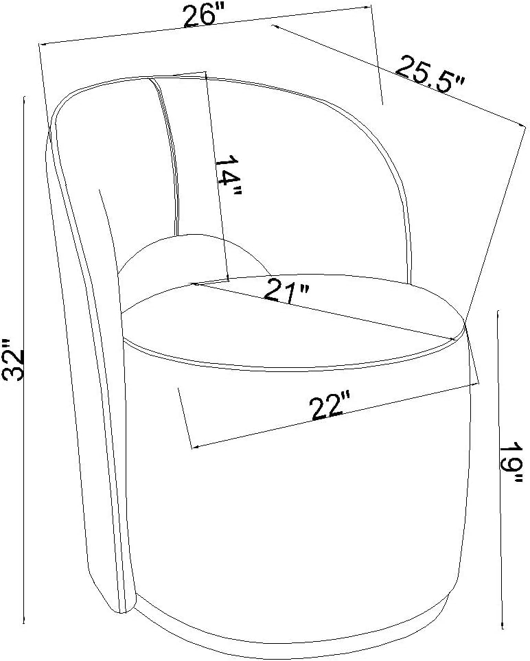 Coaster Home Furnishings - Harjo - Wood - Velvet Upholstered Swivel Accent Chair with Curved Backrest and Contemporary Style - Living Room - Olive Green - 907530