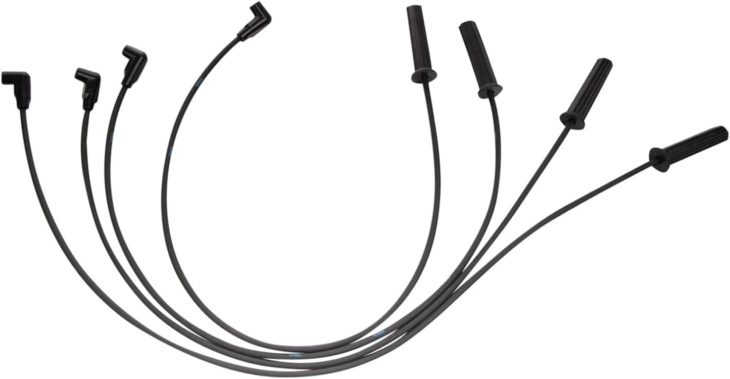 TRQ Ignition Kit Ignition Coil Spark Plugs Wire Set Compatible with 1993-1995 Chevrolet Beretta 1994-1995 Cavalier Corsica LLV 1993 Lumina S10 GMC Sonoma 1995 Pontiac Sunfire