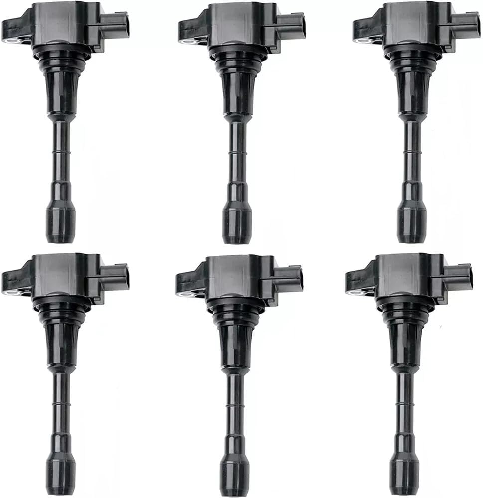 Set of 4 Ignition Coil Pack UF549 & 9029 Spark Plugs Compatible with Nissan Altima Cube Frontier NV200 Rogue Select Sentra Versa Note Suzuki Equator L4 1.6L 1.8L 2.0L 2.5L