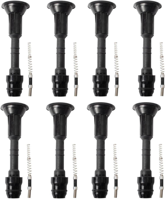 TRQ Ignition Coil Boot Set Compatible with 2004-2006 INFINITI QX56 2005-2006 Nissan Armada 2004 Pathfinder Armada 2004-2007 TITAN