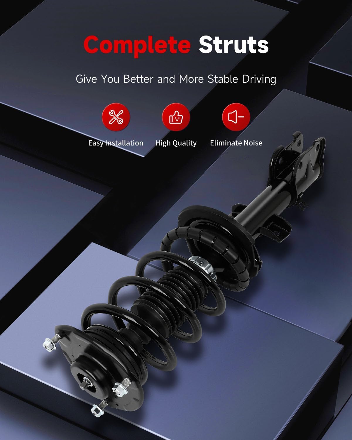 cciyu Front Complete Struts shock and Struts Fits for Kia Sorento 2011 2012 2013 272713 Quick Struts Assembly -2PCS